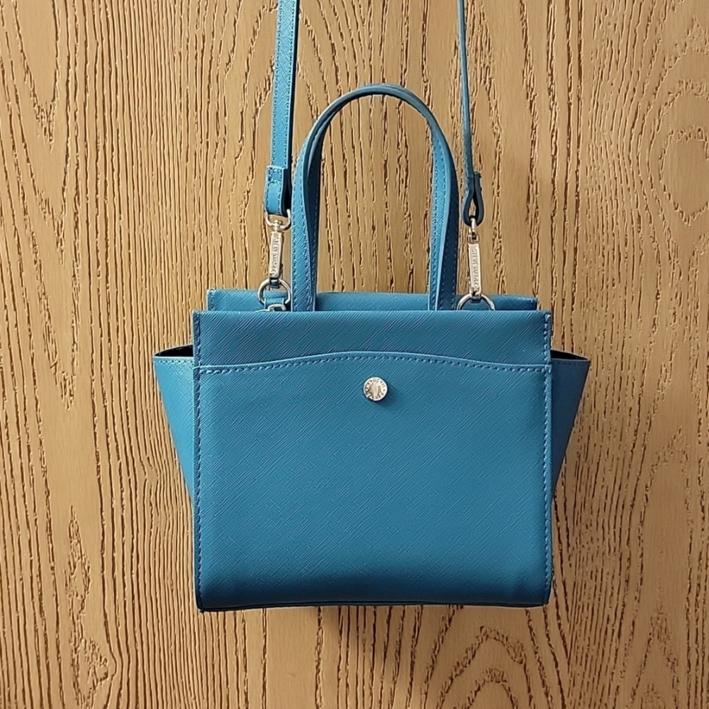 Steve Madden Mini Satchel Handbag Teal Blue